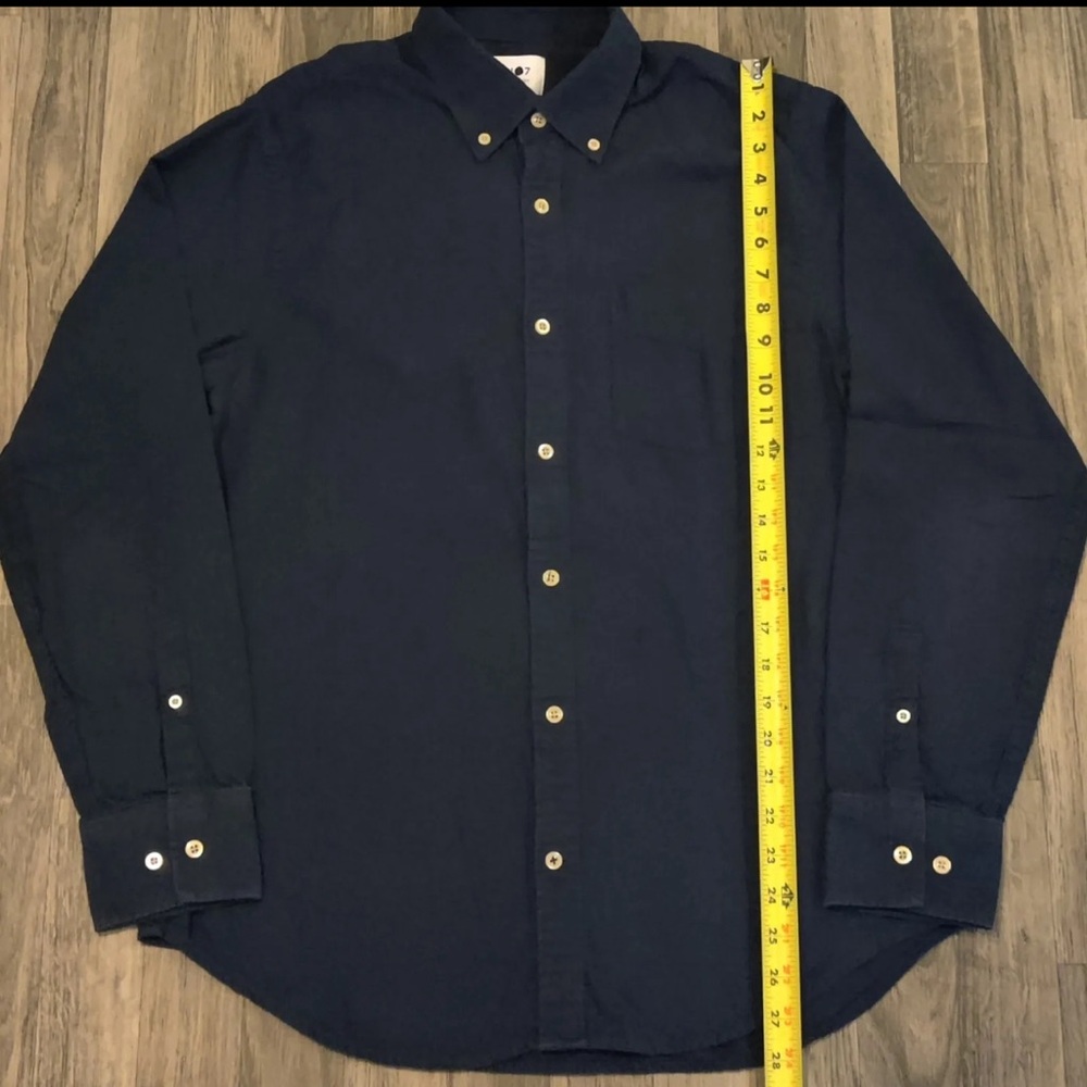 NN07 No Nationality Men's Medium Navy Blue Button Down